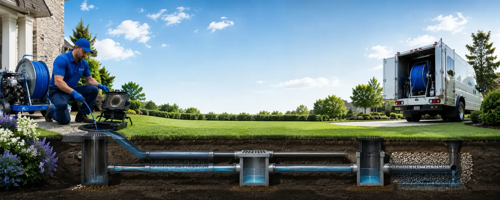 Outdoor drain cleaning information for Percy, IL